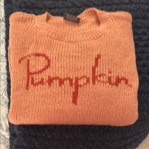 Wooden Ships M/L Pumpkin Orange Sweater